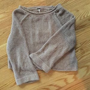 Free People dusty pink knit sweater